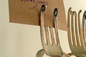 fork card holder