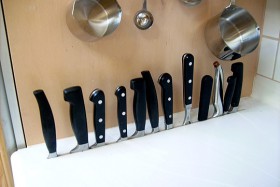 cómo guardar cuchillos de forma segura