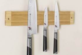 bamboo magnetic knife holder