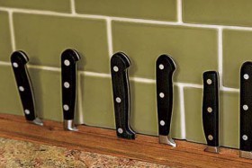 cuchillos en la cocina